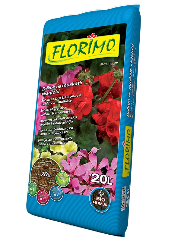 Florimo balkon és muskátli virágföld 